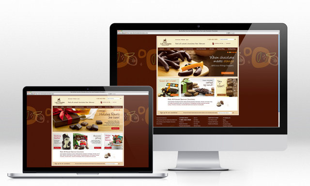 Lake Champlain Chocolates: Website imagery