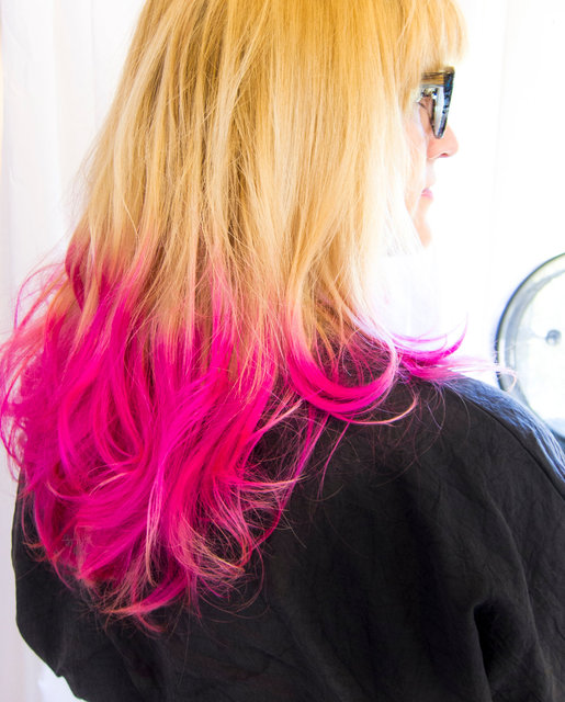 Pink Balayage with Elumen ionic color