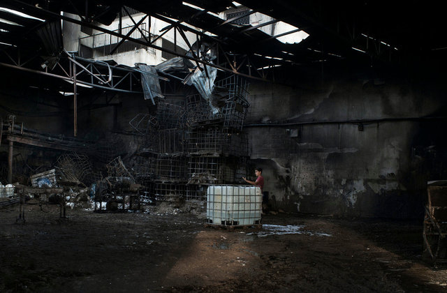 Habboush Soap factory in Gaza City destroyed by Israeli airstrikes