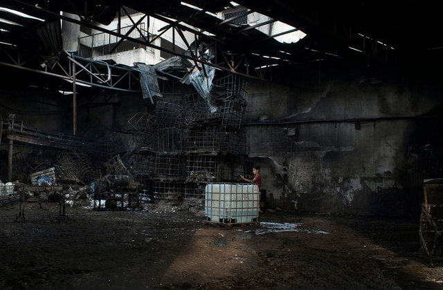 Habboush Soap factory in Gaza City destroyed by Israeli airstrikes 