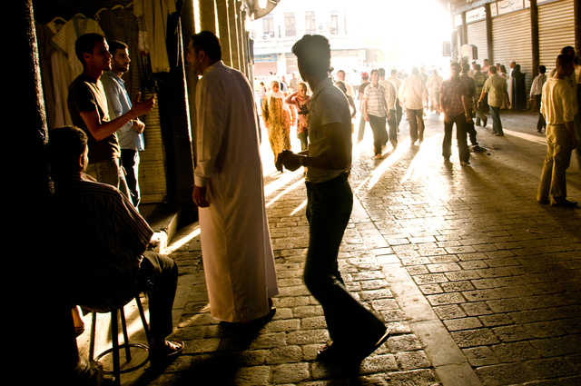 Souk El Hamidiyah in afternoon sunlight