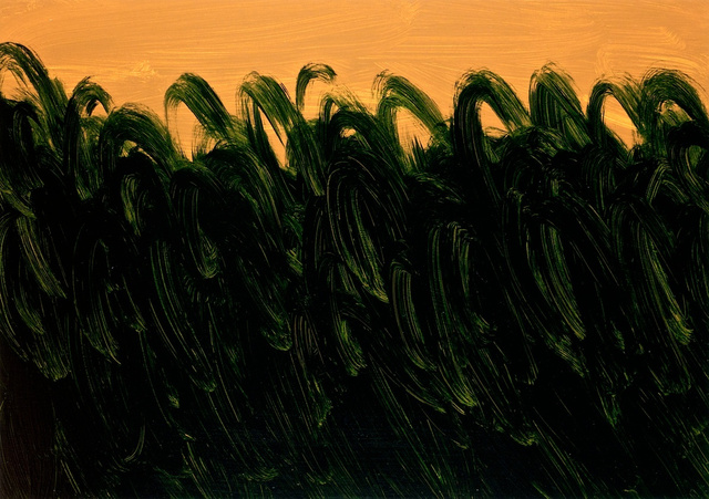 Deep Green on Warm Ochre, 2011.