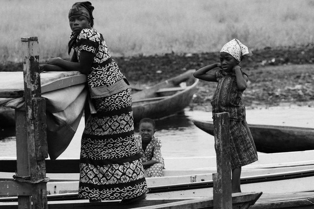 Woman and daughters