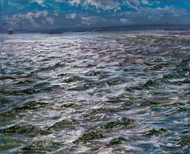 From Staten Island Ferry 36 x 44"