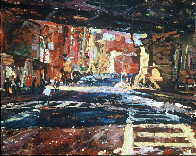 Under Manhattan Bridge, 24 x 30"