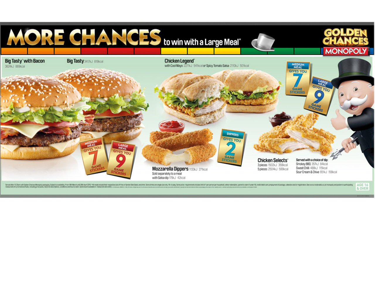 mcdonald's monopoly free food