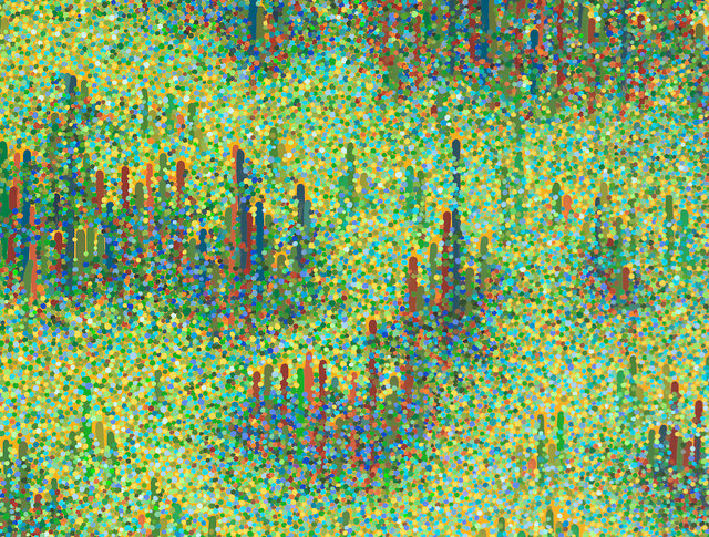 Detail of the painting "The Mists"