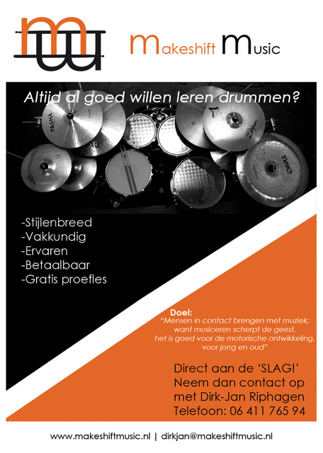 Flyerdesign for Makeshift Music