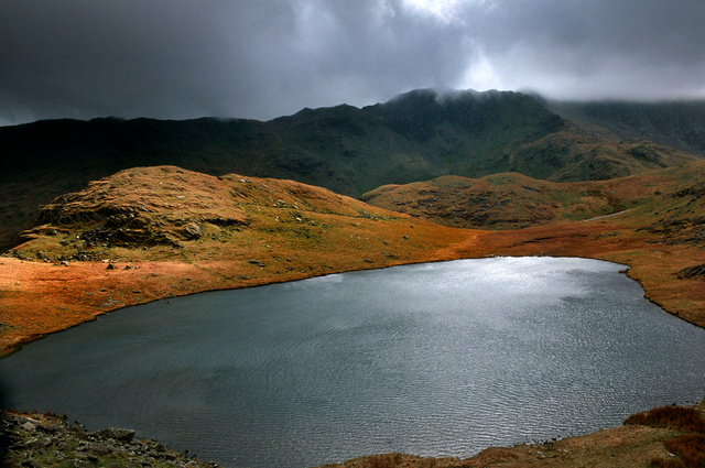 Llyn Llydaw, massif du Snowdon,pays de Galles,2002.