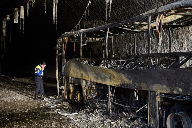 Incendie car tunnel - 2014