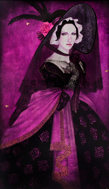 Mourning Dress in Violet