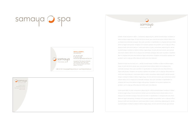Samaya Spa_Logo Design/Letterhead