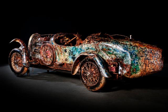 Verdronken Bugatti "Lago Maggiore