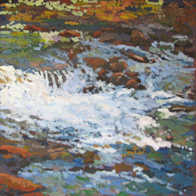 From Stream Passing, 2012, Acrylic on Canvas, 72 x 72 in. (NLA)