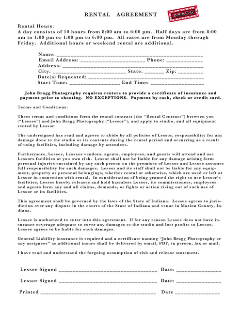 Indianapolis photo studio rental