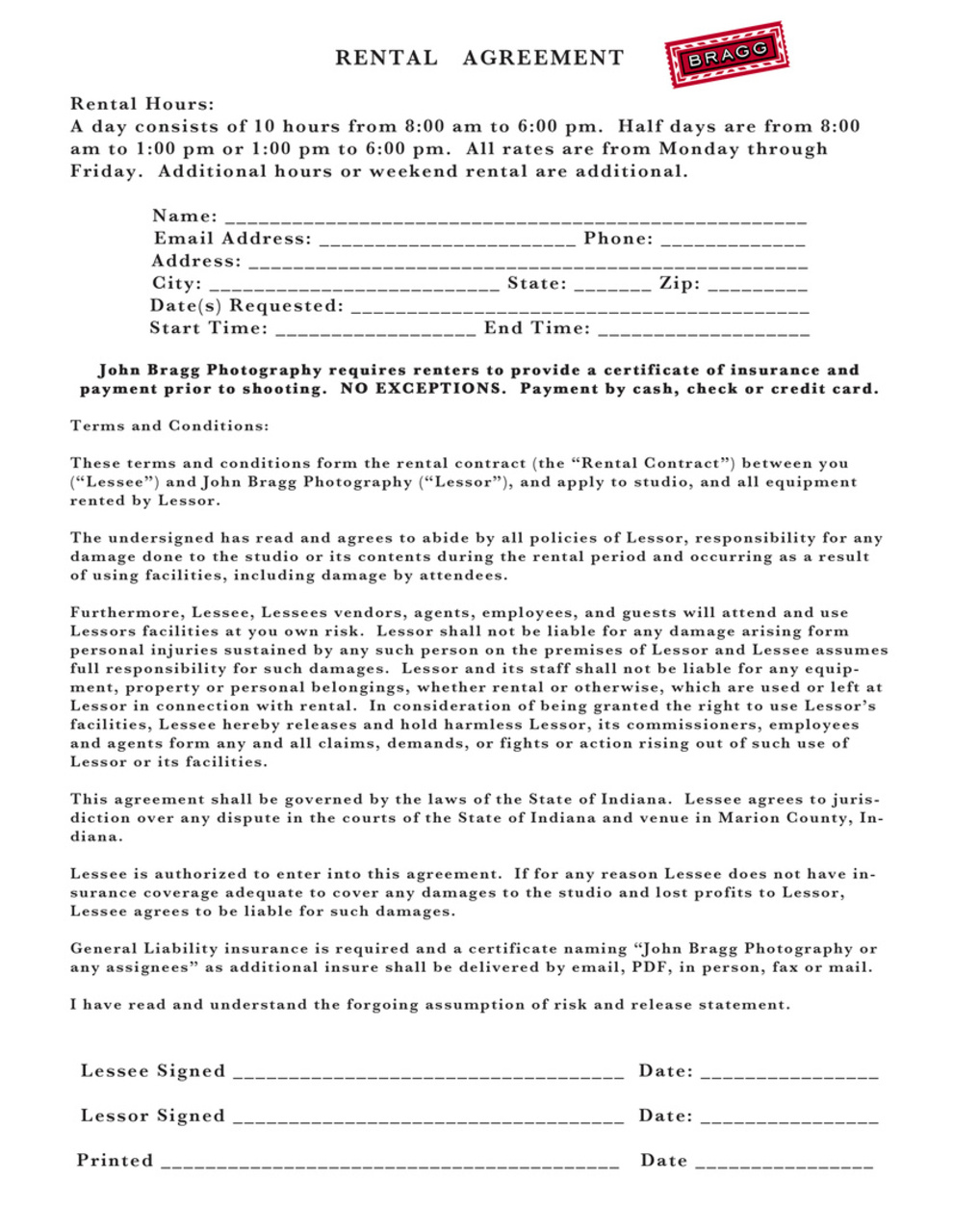 Indianapolis Photo Studio Rental