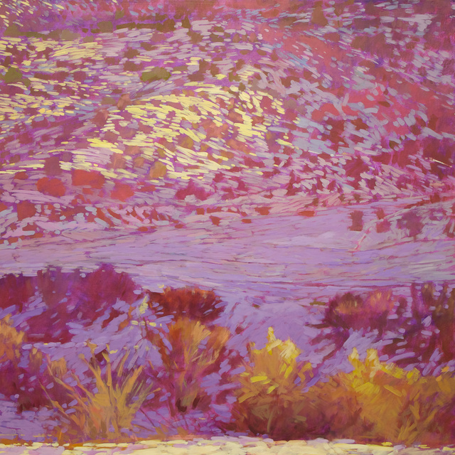 Brush Creek Evening, Acrylic on Canvas, 48"x48"