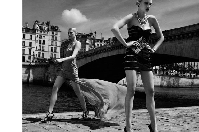Vogue Spain. Elena Melnik. Paris Mon Amour, October 2010