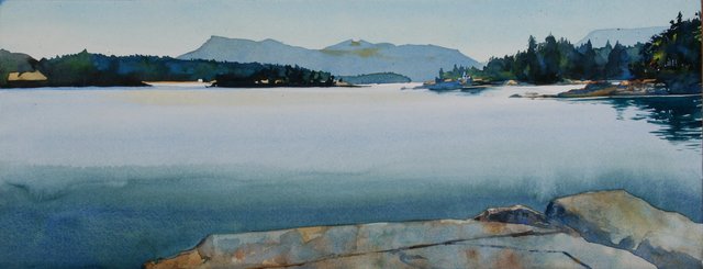 View W. from Chivers Point, Wallace Island (Sold)