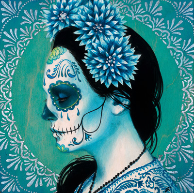 Blue Dahlia 10"x10" / 2012