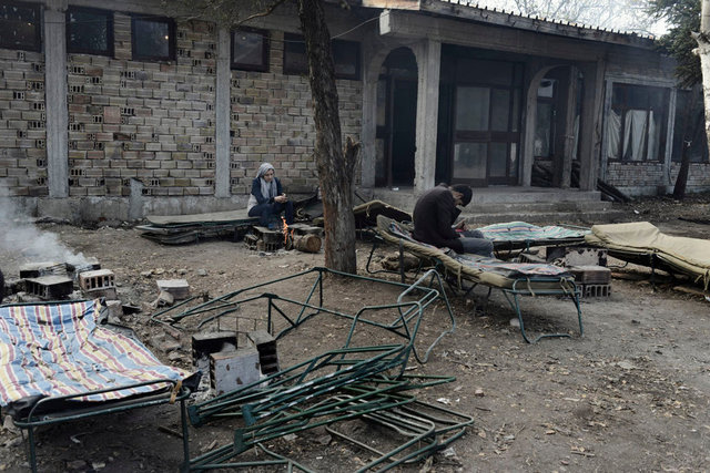 Syrian refugees in a camp, Harmanli, Bulgaria