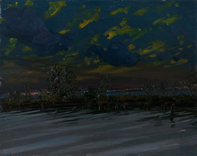 Dark Pier 32 x 40"