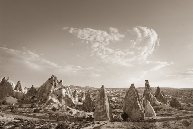 The landscape of Capadoccia