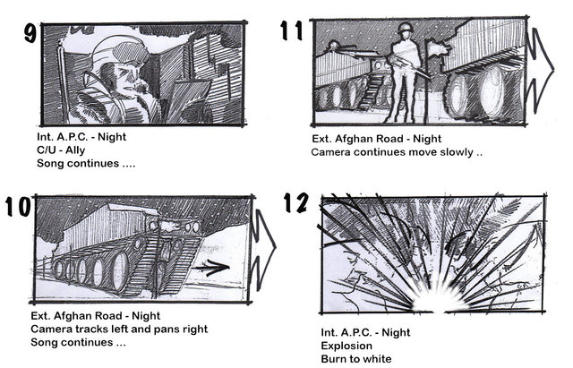 rough storyboard