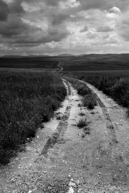 Le chemin de Fuente de Cantos, Estremadure