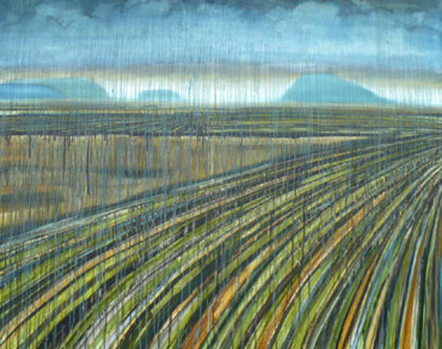 the rains falling into silence as autumn returns