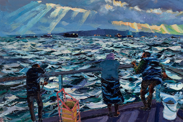 Fishermen- Red Hook, 24 x 36" sold