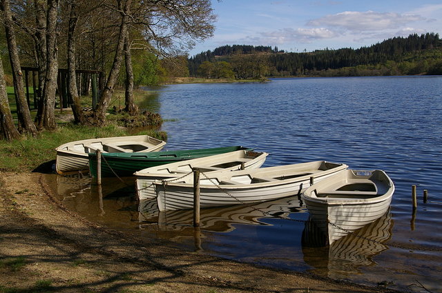 Rowing boats on Loch Achray (2) VB.JPG