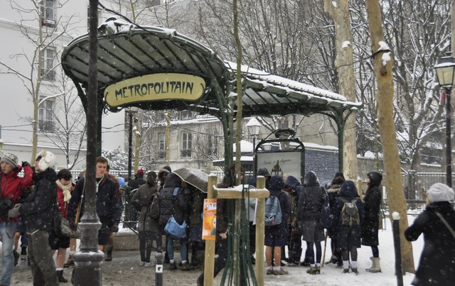 Métro Abbesses, Montmartre - 20.01.13