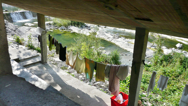 Lavoir à Badalucco, août 2012