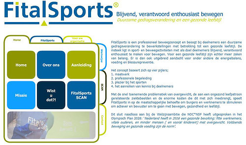 Homepage webdesign Fitalsports