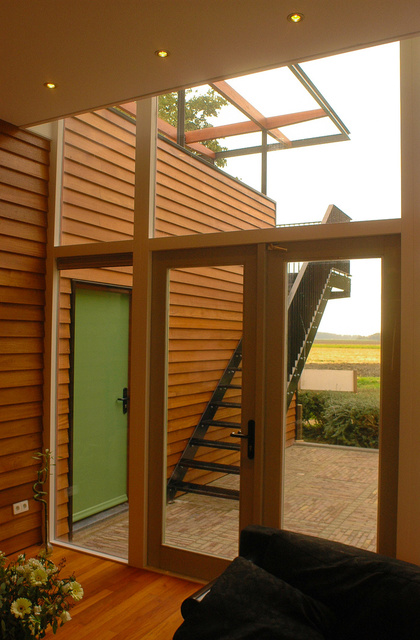 Pergola woning: View naar polder van Moerkapelle