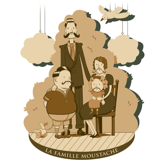 La famille moustache
