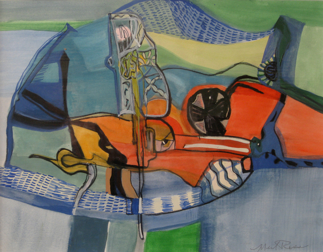 Road Trip, Mixed Media on Paper, 14" x 10"