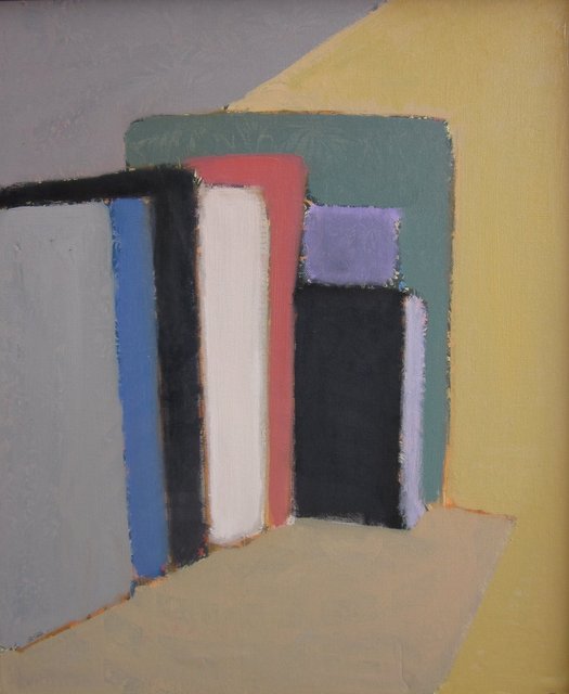 'Books II' 55x45cm oil / canvas on cardboard 2016