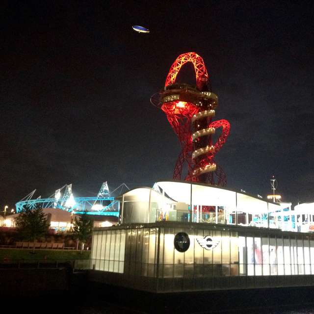 Working the night shift, Olympic Park, 2012