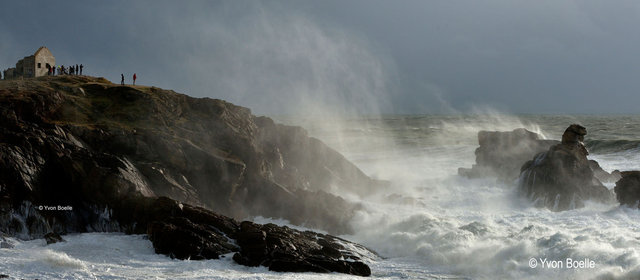Tempête sur la côte sauvage de Quiberon, Morbihan