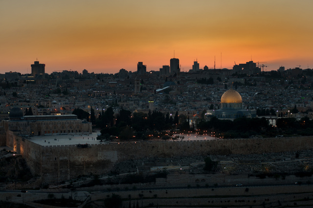Jerusalem at sunset