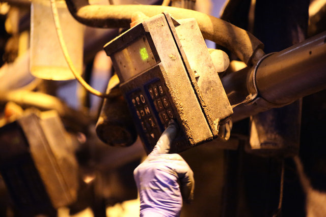 Milking Machine, Bosley Mill Farm, Gloucestershire
