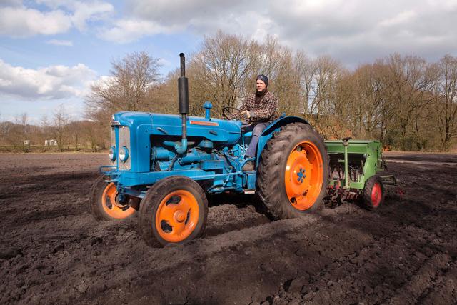 Haver zaaien met Ford Major