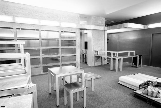 Modules - 2007. Public commission, bookshop / entrance hall, Le Quartier art center, Quimper