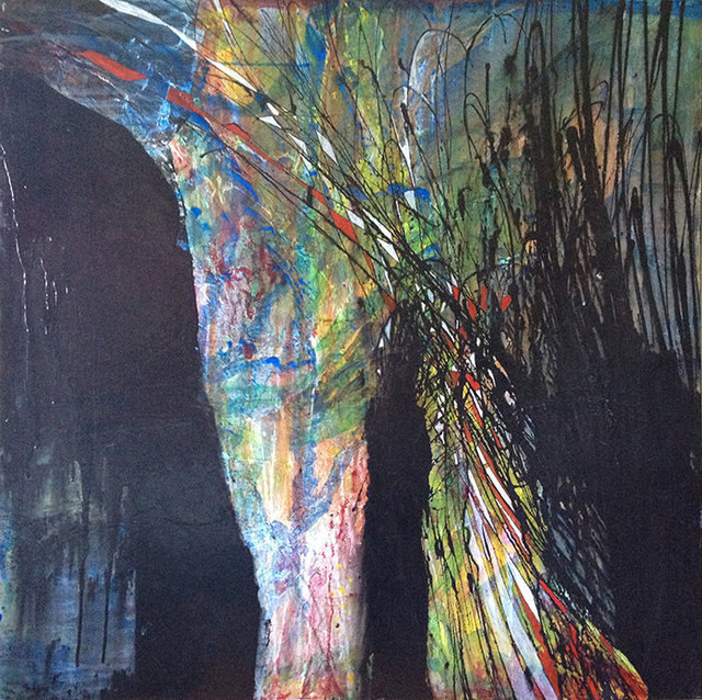 "Solidified" 36"X 36" Acrylic on Canvas (Sold)