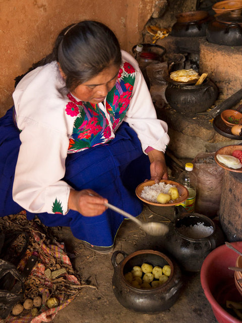 our wonderful host nancy prepared our meals - potatoes, rice and quinoa soup for lunch