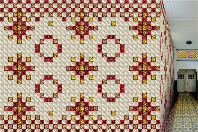 Behang voor Muurbloem Wallfashion; Folds&Pleats