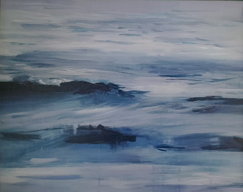 Morze 50x40 akryl płótno 2015