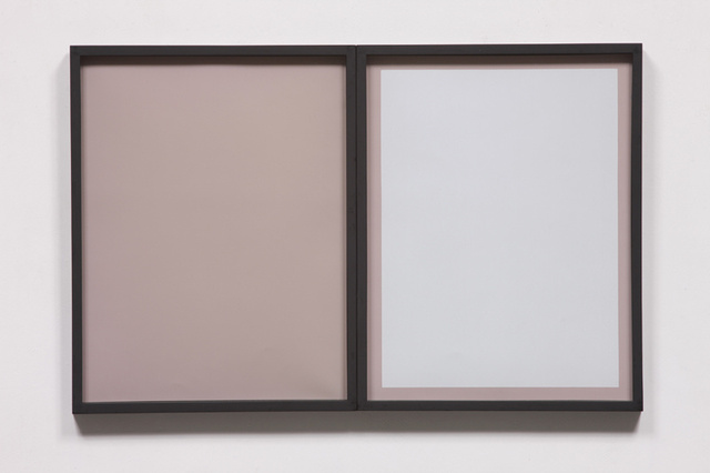 Eclectic Rhetoric, 1 photogram, 1 screenprint on photogram, 26.4 x 34 x 2 cm each, overall dimension: 52.8 x 34 x 2 cm